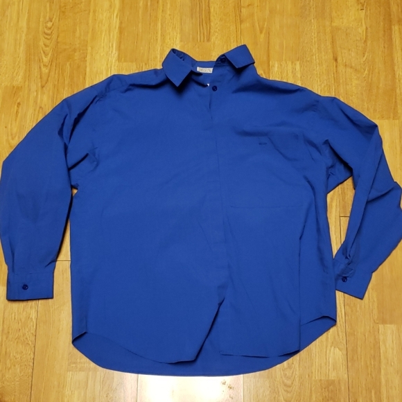 Diane von Furstenberg royal blue button down 10P - Picture 1 of 4